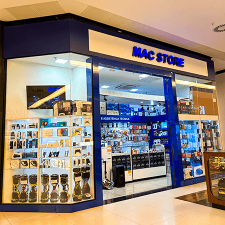 Logo da loja mac store